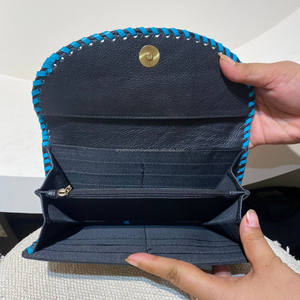 Nueva llegada occidental tallado a mano Cartera de cuero embrague funda de teléfono diseño de moda con cartera de flores multiuso - Product Image 4