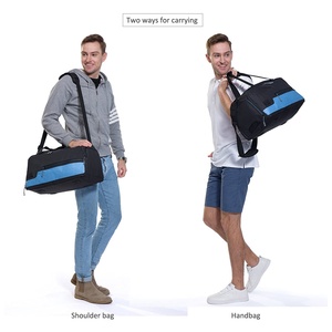 La mejor bolsa de lona de nailon para deporte Fitness CrossFit MMA Gym Travel Weekender con compartimento para zapatos y forro de poliéster duradero - Product Image 6