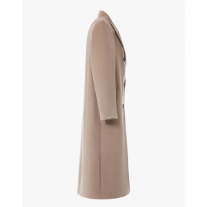 Proveedor de Gabardinas Clásicas Vintage para Mujer |   Abrigo Largo con Cinturón para Mujer, Fabricante Mayorista OEM, 100% Lana Ecológica - Product Image 2