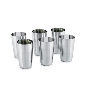 Vaso de Agua de Acero Puro Hecho a Mano con Diseño de Lujo, Vaso para Beber Agua, Vaso para Beber Vino, Vaso de Chupito para Bar - Product Image 5