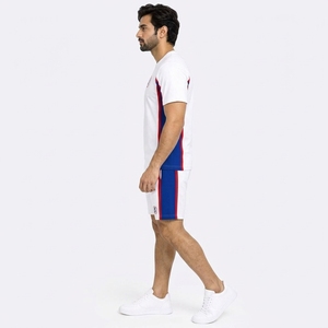 เสื้อยืดลำลองกางเกงขาสั้นชุดลำลองน้ำหนักเบาเหมาะสำหรับสตรีทแวร์ผู้ชายชุดฤดูร้อนวัสดุระบายอากาศที่ทันสมัยสวมใส่สบาย - Product Image 6