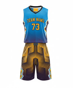 Custom Sublimated Basketball Jersey Team Name 73 Moisture Wicking V-Neck Sleeveless <b>Mesh</b> Uniform Adult Unisex All Seasons - Product Image 6