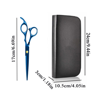 Kit de ciseaux de barbier professionnels de qualité supérieure, ciseaux à effiler, ciseaux de coiffure, ensemble de salon de coiffure en acier inoxydable - Product Image 5