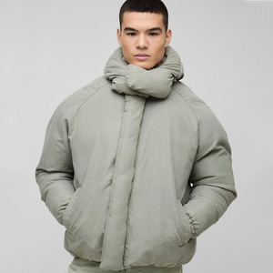 Veste matelassée à capuche pour homme, personnalisable, en gros, avec fermeture éclair sur le devant, extrêmement chaude en hiver - Product Image 6