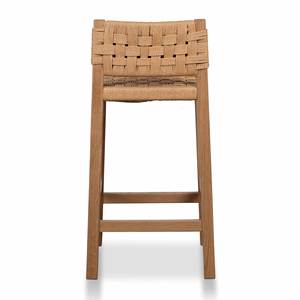 Silla de Bar de Madera de Teca de Alta Calidad, Taburete de Bar de Madera Maciza Resistente y Duradero para Cocina, Bar, Cafetería, Muebles de Restaurante para Exportación - Product Image 4