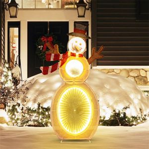 Pupazzo di Neve Illuminato di 80 cm con Luci LED e Supporto in Metallo - Product Image 1