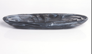 Grand saladier ovale rose en résine, résistant à l'eau, poli, sculpté à la main, compatible lave-vaisselle, cadeau personnalisé, décoration - Product Image 5