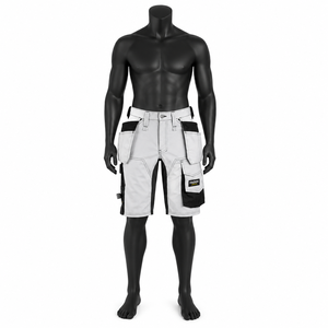 Heavy Duty Multi-Pocket <b>Mens</b> Workwear Shorts Durable Construction Utility <b>Cargo</b> Shorts for Tradesmen - Product Image 2