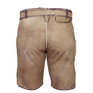 Shorts Lederhosen traditionnels bavarois pour hommes 100% polyester satiné anti-plis imperméable respirant style vintage décontracté chic - Product Image 2