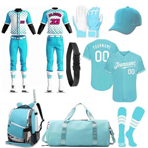 Ensemble uniforme de baseball personnalisé pour homme : maillot, pantalon, gants, casquette, chaussettes, sac – Impression sublimée anti-humidité – Vêtements pour adulte - Product Image 4
