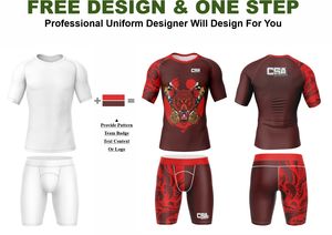 Traje de Compresión para Hombre con Diseño Elegante y Estampado por Sublimación, Tela Transpirable de Excelente Calidad, Conjunto de Rashguard de Manga Larga para MMA - Product Image 2