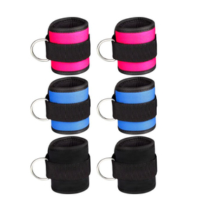 Factory Price Heavy Duty Breathable Neoprene Padded <b>Ankle</b> Straps Non-Slip Unisex Weightlifting <b>Ankle</b> <b>Support</b> Strap In Low MOQ - Product Image 5