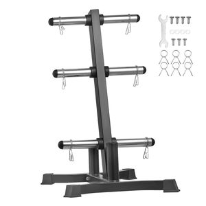 Custom Wood L-Frame Weight <b>Plate</b> Tree <b>Rack</b> 2-Inch Standard Weight <b>Plates</b> 1000 Lbs Load Capacity for Weighing - Product Image 1