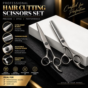 Ciseaux professionnels pour laisser des mèches de cheveux, en acier inoxydable, lame tranchante, 30 dents, pour droitiers, manche long, usage en salon - Product Image 3