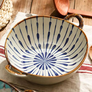 Bol en céramique de haute qualité, élégant pour les salades de fruits et la décoration de la maison, parfait pour les cuisines de luxe - Product Image 1