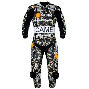 ชุดแข่งรถมอเตอร์ไซค์ Colin Edwards Camo MotoCP แบบชิ้นเดียว ทำจากหนังวัว/หนังจิงโจ้ สำหรับขี่มอเตอร์ไซค์/จักรยานยนต์  พร้อมเกราะป้องกันระดับ 2 สำหรับนักขี่ - Product Image 1