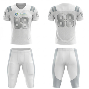 Uniforme de football américain à sublimation haute résistance, vêtements d'équipe professionnels personnalisés, maillot d'entraînement à manches courtes de haute qualité - Product Image 6