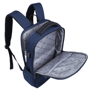 Custom Design PU Softback Laptop <b>Backpack</b> Anti-Theft Shockproof <b>Waterproof</b> USB Port Travel Zipper Closure SAKOS Top Selling - Product Image 4