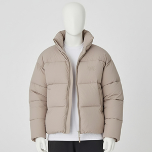 Veste d'hiver matelassée pour homme à capuche, col montant, broderie personnalisée OEM, rembourrage en coton - Product Image 4