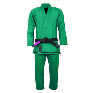 Traje de Artes Marciales Blanco Estándar de Jiu Jitsu Brasileño, Diseño Simple y Minimalista, para Club o Escuela, para Adultos - Product Image 1