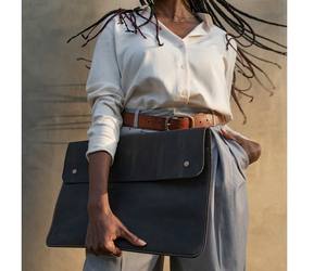 Funda de Piel Vintage para Portátil con Logotipo Personalizado, para Mujeres, Uso en Oficina y Negocios, LS-0201 - Product Image 6