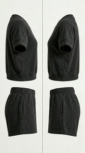 Shorts en coton tricoté respirant pour homme, taille élastique, confortables, légers, décontractés, unis, pour l'été - Product Image 6