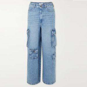 Jeans cargo pour hommes en gros, coupe large et confortable, grandes poches, personnalisables, style streetwear, pour commande en gros - Product Image 1