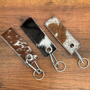 Clip de ceinture en cuir de vachette personnalisé mousqueton porte-clés bracelet en cuir véritable porte-clés cadeau mousqueton sangles porte-clés porte-clés - Product Image 4