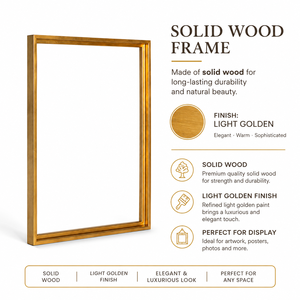 Solid Wood Modern Stylish Vertical Eco-Friendly Wall Mounted Photo <b>Frame</b> Custom Size Home Office <b>Gallery</b> Wedding Retail Display - Product Image 3