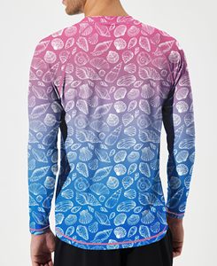 Camiseta de Natación Personalizada para Hombre, Manga Larga, Secado Rápido, Poliéster, Sublimación, Venta al Por Mayor, Fabricante OEM - Product Image 2