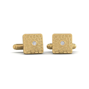 Boutons de manchette ronds en or 9 carats de qualité supérieure, conçus pour les hommes sophistiqués recherchant des accessoires formels élégants et polyvalents. - Product Image 3