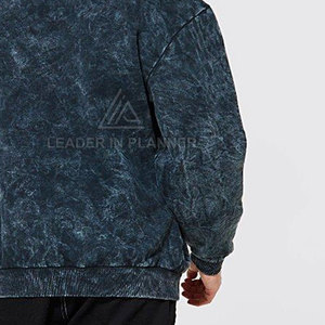 Sweat-shirt en molleton 100 % coton pour homme, confortable, respirant, effet délavé, idéal pour l'hiver - Faible MOQ, meilleur prix pour la vente en ligne - Product Image 5