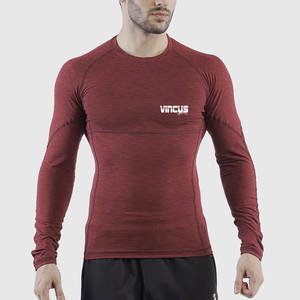 Camiseta de entrenamiento holgada con diseño de logotipo personalizado para hombre, 100% algodón, manga larga, ligera. - Product Image 3