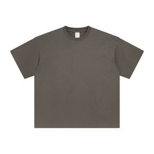 Camiseta de manga corta para hombre, talla grande, cuello redondo, básica, que absorbe la humedad, para verano, color liso. - Product Image 1