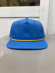 Casquette Snapback fabriquée au Vietnam avec cordon, logo personnalisé, 5 panneaux, structure souple, idéale pour les activités de plein air comme le camping et la pêche - Product Image 1