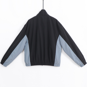 Veste coupe-vent imperméable et respirante à col montant avec fermeture éclair et cordon de serrage, grande taille, pour homme et femme, style streetwear, collection automne - Product Image 2