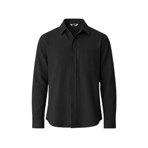 Camisa de Vestir de Manga Larga para Hombre, Color Azul Claro, Cuello Clásico, Popelina de Algodón, Estilo Casual para Primavera - Product Image 3