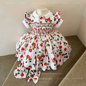 Conjunto de vestido acampanado para niñas, hecho de algodón suave, diseño personalizado, fabricado en Vietnam por MITEXCO, un proveedor de confianza. - Product Image 1