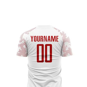 Maillot de football professionnel à tissage uni, personnalisé par sublimation, col en V, anti-transpiration, uniforme d'équipe - Product Image 5