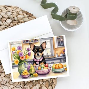 Whimsical Easter Chihuahua <b>Greeting</b> <b>Cards</b> Pack of 8 A7 Size 5x7 Blank <b>Note</b> <b>Cards</b> with Envelopes for Decorative <b>Note</b> Writing - Product Image 2