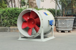 พัดลมดูดควันไฟโลหะ 380V พัดลมแกนหมุนทนอุณหภูมิสูงสำหรับห้องใต้ดิน OBM รองรับแหล่งจ่ายไฟฟ้า ลูกปืน - Product Image 2
