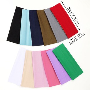 Soft Moisture Wicking Wide Spandex Nylon Breathable <b>Headbands</b> for Sport Yoga Running Anti-Slip <b>Elastic</b> Environmentally Friendly - Product Image 2
