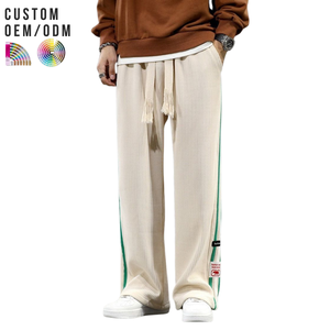 Pantalones de Algodón Ligeros para Hombre, Casuales, Transpirables, Cómodos, Cintura Elástica, Logotipo Personalizado, Soporte OEM ODM, Fabricación de Marca - Product Image 3