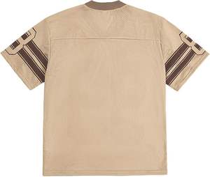 เสื้อเจอร์ซีย์โอเวอร์ไซส์แขนสั้นคอวีทรงหลวมพิมพ์ลายกราฟิกสำหรับผู้หญิง สไตล์อเมริกันฟุตบอล - Product Image 5