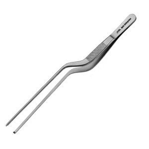 Pinza para apósitos de oído Jansen de acero inoxidable quirúrgico de alta precisión, 2 mm, 1x2 dientes, con forma de bayoneta, instrumento médico - Product Image 5