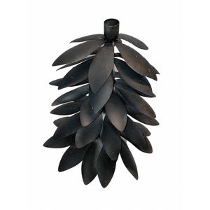 Portavelas de Metal Hecho a Mano, Moderno y Artístico, con Diseño de Hoja Verde, para Velas de Té, Centro de Mesa Decorativo para Bodas - Product Image 5