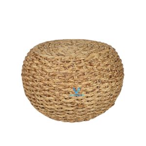 Artisan Crafted Cotton Rattan Floor <b>Cushion</b> Handmade Decorative Pouf for Living Room Wholesale Supplier - Product Image 5