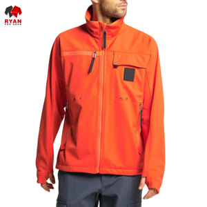 Veste Softshell de qualité supérieure Ryan Pro Gear pour hommes, imperméable, coupe-vent, tissu tricoté écologique - Product Image 1