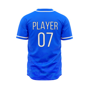 Camisetas de Béisbol Personalizadas para Hombre con Botones, Logotipo Frontal Personalizado, Nombre del Jugador, Impresión en Serigrafía, Secado Rápido, Transpirables, Antiolor - Product Image 3