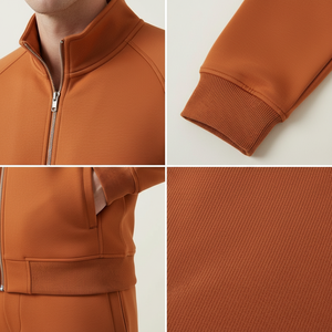 Custom Men Tracksuit Set Manufacturer Gym Fitness Tracksuit <b>Jacket</b> and Jogger Pants OEM Private Label Sportswear - Product Image 6